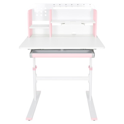 Birou crescător, roz/alb, ADAN