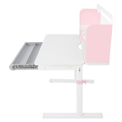 Birou crescător, roz/alb, ADAN