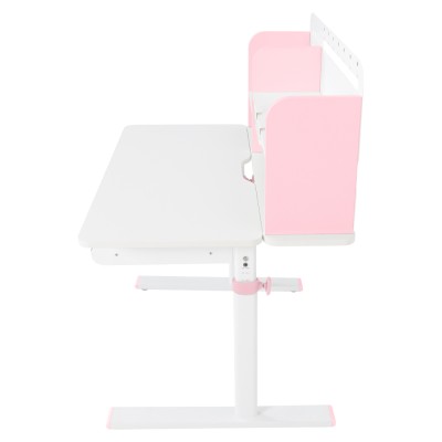 Birou crescător, roz/alb, ADAN
