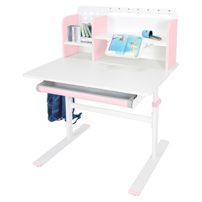 Birou crescător, roz/alb, ADAN