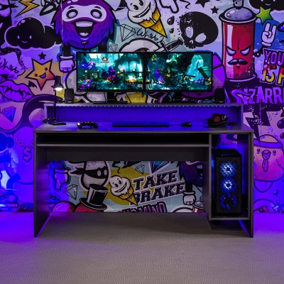 Birou PC, grafit, MILO