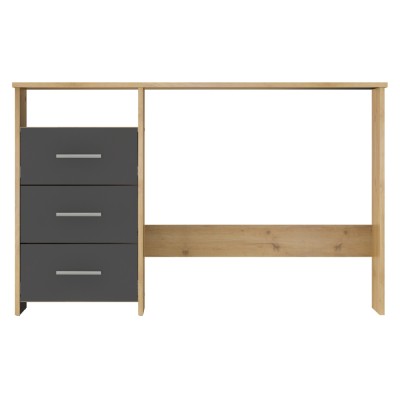 Birou PC, stejar artizanal/grafit, LARISTOTE NEW