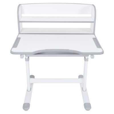 Birou şi scaun crescător, gri/alb, set ZION