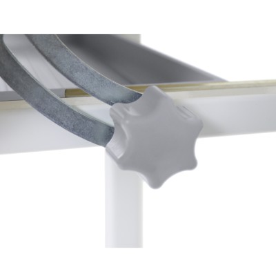 Birou şi scaun crescător, gri/alb, set ZION