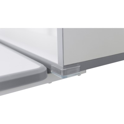 Birou şi scaun crescător, gri/alb, set ZION