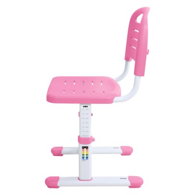 Birou şi scaun pentru creştere, roz/alb, set ZION