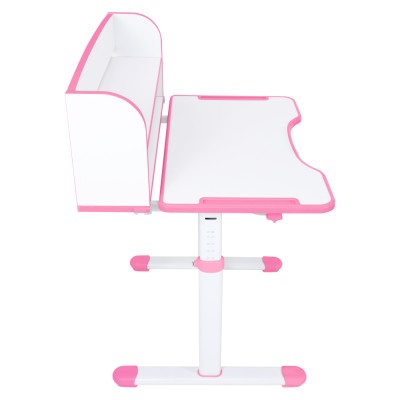 Birou şi scaun pentru creştere, roz/alb, set ZION