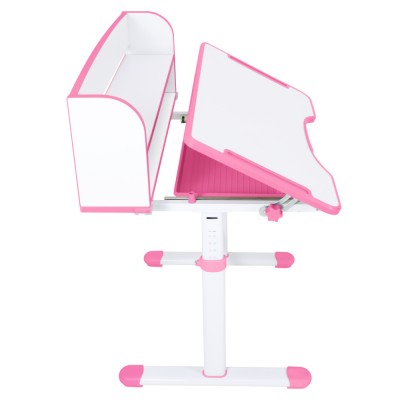 Birou şi scaun pentru creştere, roz/alb, set ZION