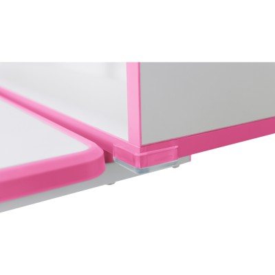 Birou şi scaun pentru creştere, roz/alb, set ZION