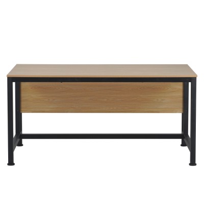 Birou, stejar/negru, 150x80 cm, KILIS NEW