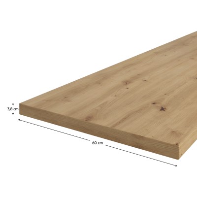 Blat de lucru, grosime 3,8 cm, 38-R20315, stejar artisan