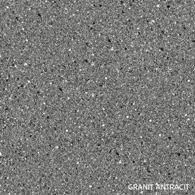 Blat de lucru, grosime 3,8 cm, K203 PE, granit antracit