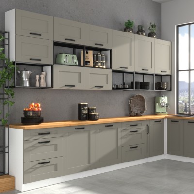 Blat de lucru, grosime 3,8 cm, R20315, stejar artisan