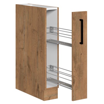 Cabinet inferior cu coş pull-out, stejar lancelot, bucătăria VEGA 1