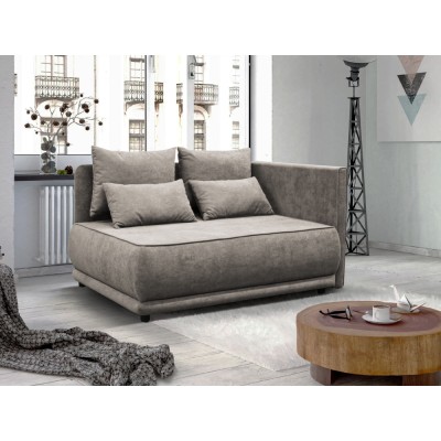 Canapea extensibilă, bej gri Taupe, pe dreapta, LIAMI