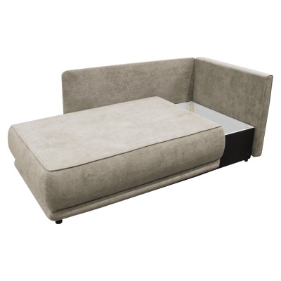Canapea extensibilă, bej gri Taupe, pe dreapta, LIAMI