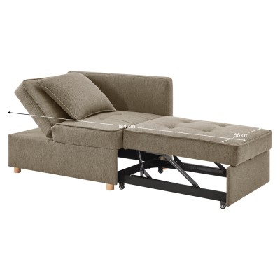 Canapea extensibilă, bej-maro, OSVALDO