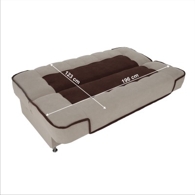 Canapea extensibilă, bej/maro, PERSI