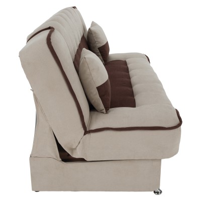 Canapea extensibilă, bej/maro, PERSI