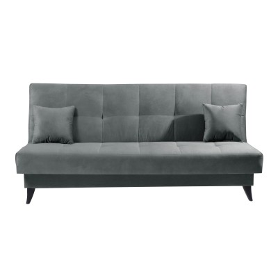 Canapea extensibilă cu spaţiu de depozitare, gri, URGO