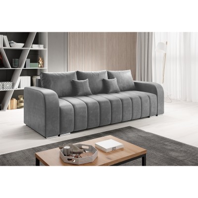 Canapea extensibilă, culoare gri, PORIMA