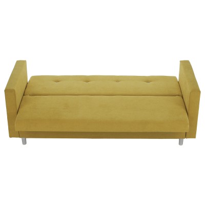 Canapea extensibilă, galben, LILANA