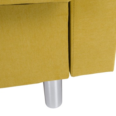 Canapea extensibilă, galben, LILANA