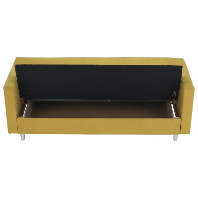 Canapea extensibilă, galben, LILANA