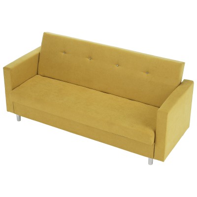 Canapea extensibilă, galben, LILANA