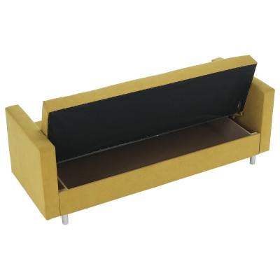 Canapea extensibilă, galben, LILANA