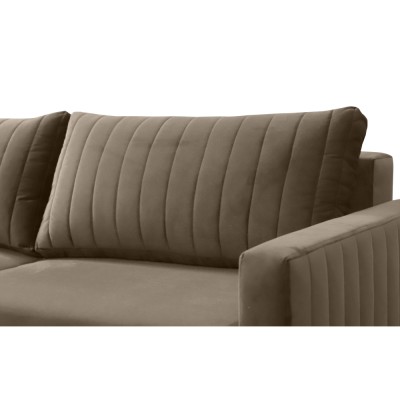 Canapea extensibilă, gri-bej Taupe, PALEM