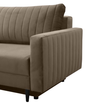 Canapea extensibilă, gri-bej Taupe, PALEM