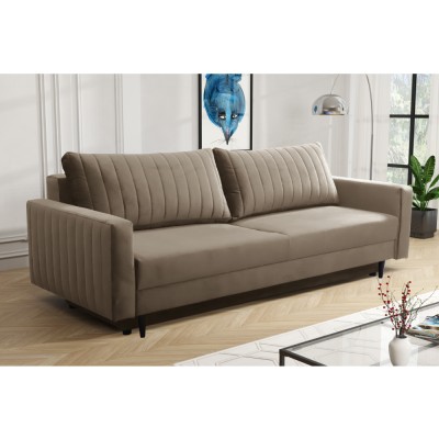 Canapea extensibilă, gri-bej Taupe, PALEM