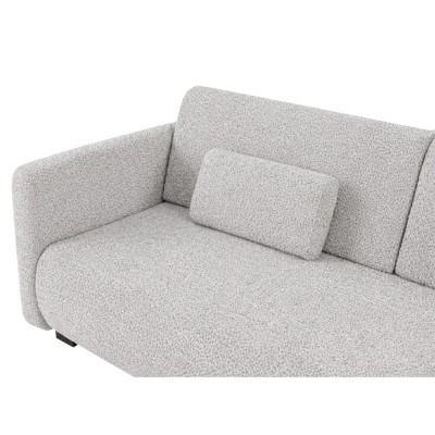 Canapea extensibilă, gri deschis, ALIBA