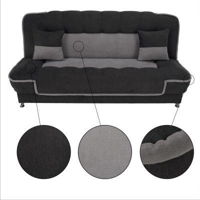 Canapea extensibilă, gri închis/gri deschis, PERSI