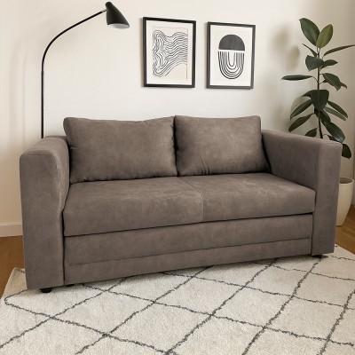 Canapea extensibilă, gri-maro Taupe, BEJA