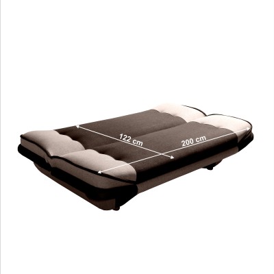 Canapea extensibilă, gri-maro Taupe/maro, GURU