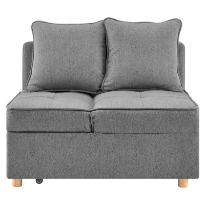 Canapea extensibilă, gri, OSVALDO