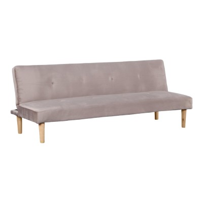 Canapea extensibilă, maro-gri Taupe/stejar, ALIDA