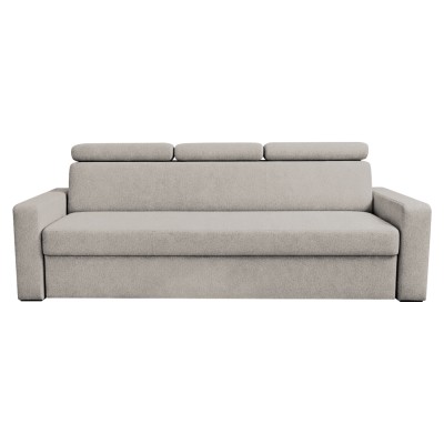 Canapea extensibilă, material textil bej gri Taupe, KINGA