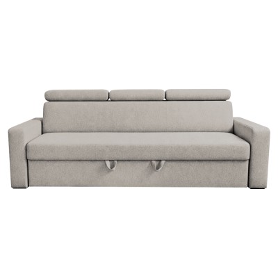 Canapea extensibilă, material textil bej gri Taupe, KINGA
