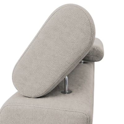 Canapea extensibilă, material textil bej gri Taupe, KINGA