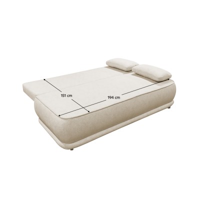 Canapea extensibilă, melir bej, LAGO