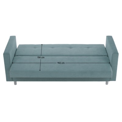 Canapea extensibilă, mentă, LILANA