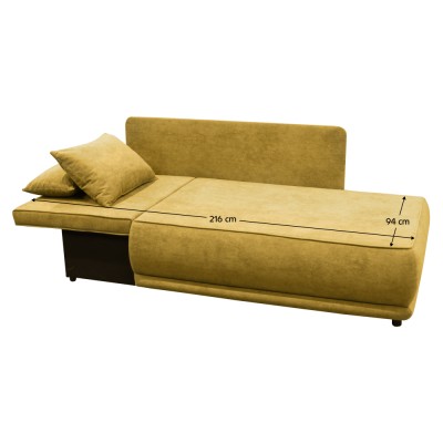 Canapea extensibilă, muştar, pe stânga LIAMI