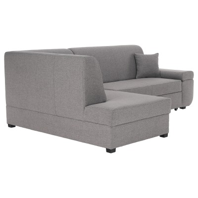 Canapea extensibilă, şuviţe gri, stânga, FOSA ROH