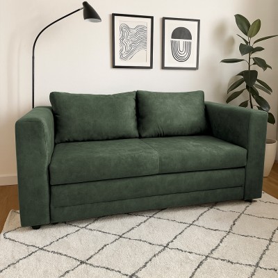 Canapea extensibilă, verde, BEJA