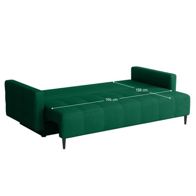 Canapea extensibilă, verde, DORY