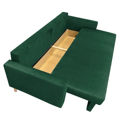 Canapea extensibilă, verde, VALEN