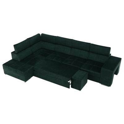 Canapea, smarald, pe stânga, MALAGA BIG